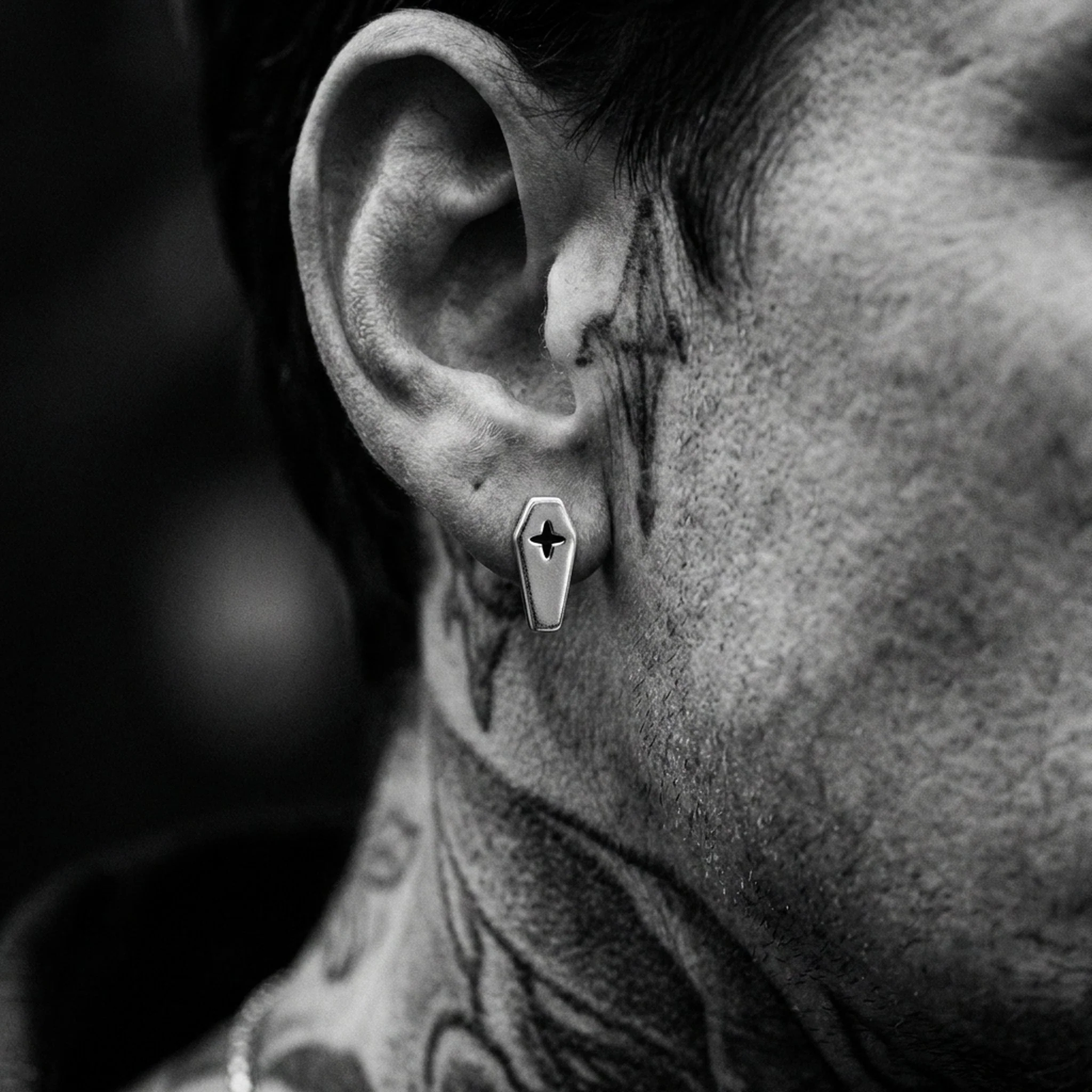 COFFIN STUDS. - 925 STERLING SILVER - Image 2