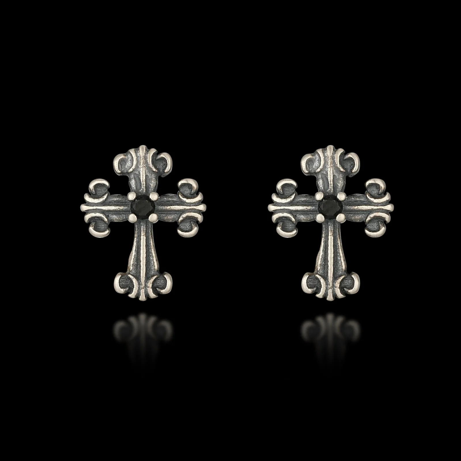CRUX STUDS. - 925 STERLING SILVER - Image 3