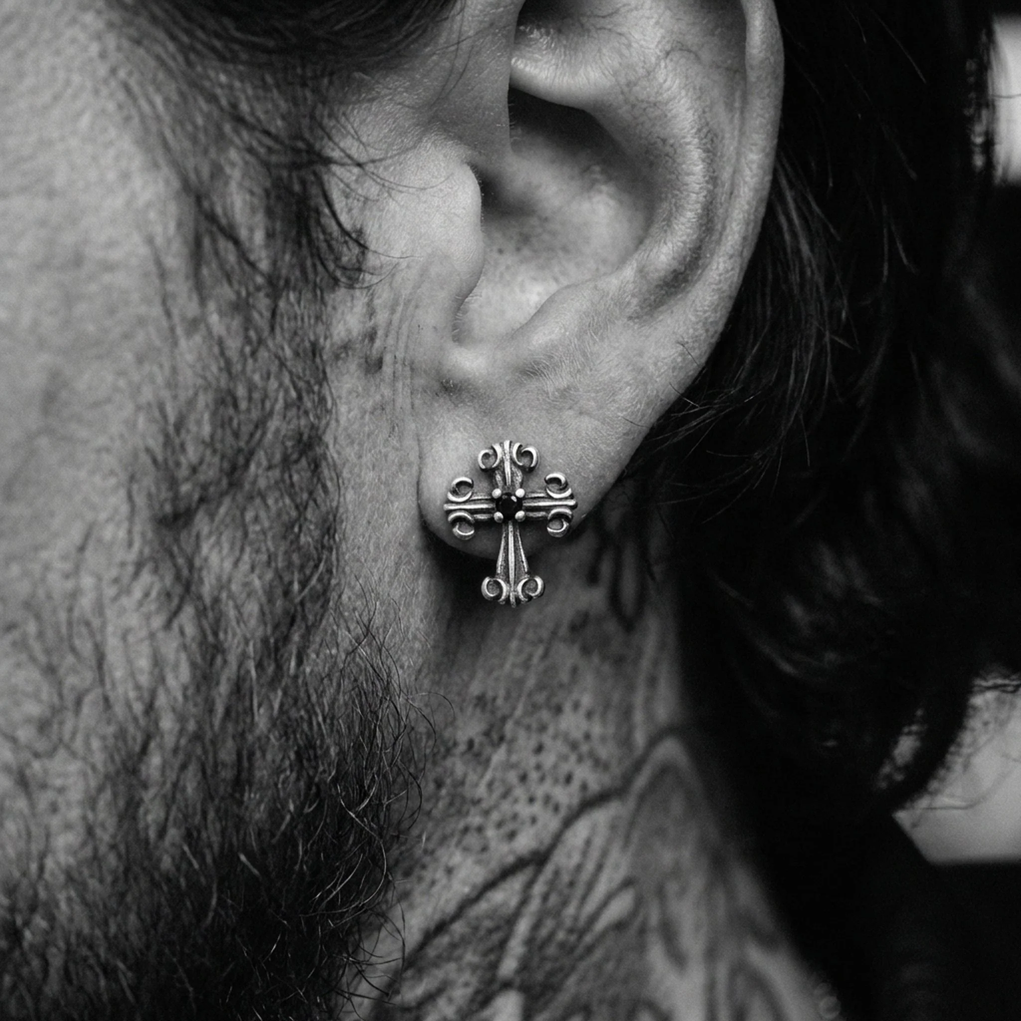 CRUX STUDS. - 925 STERLING SILVER - Image 4