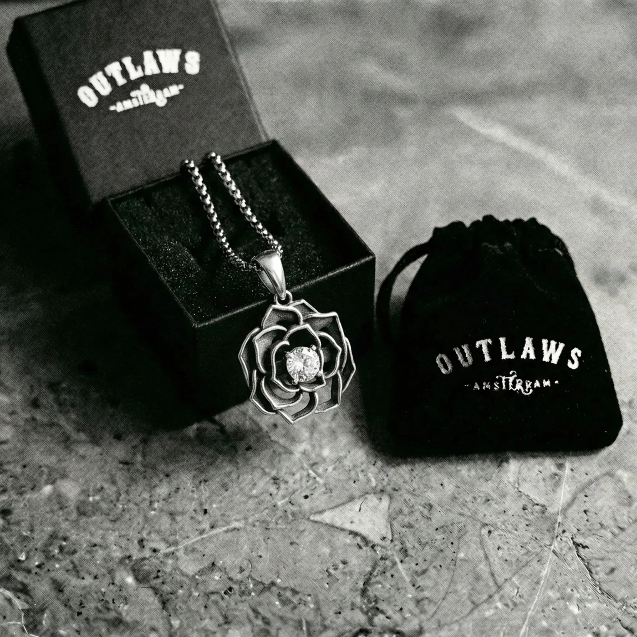 FROSTED ROSE. - 925 STERLING SILVER - Image 4