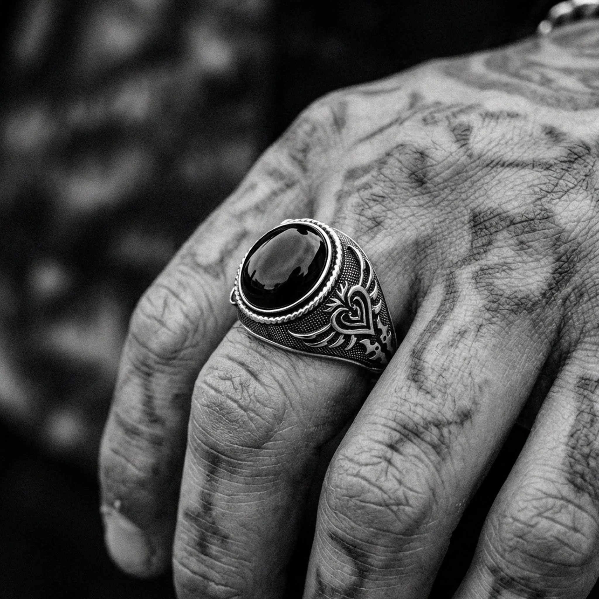 BLACK MONARCH. - 925 STERLING SILVER - Image 3